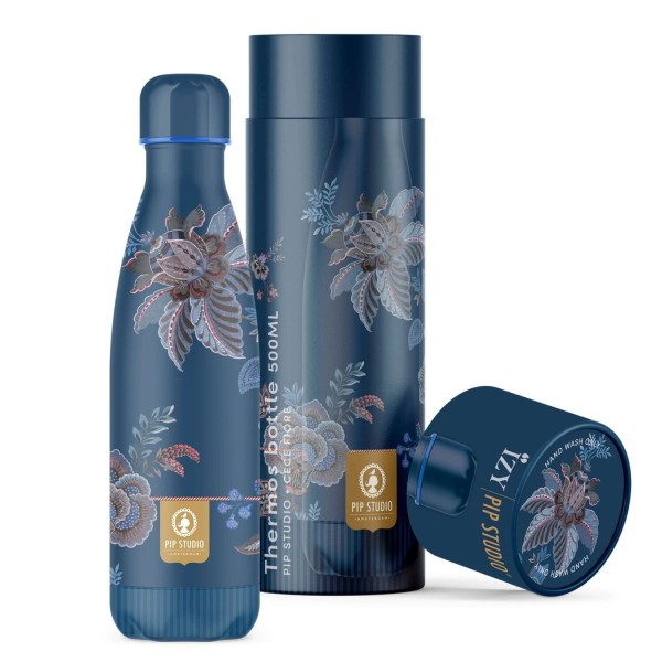 Pip Studio x IZY Flasche "CeCe Fiore" - 500 ml (Blau)