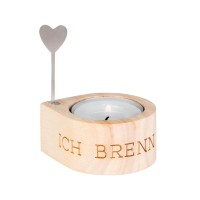 Licht für Dich "Ich brenn für Dich" - 6,5x5,2x7,5 cm (Natur) von räder Design