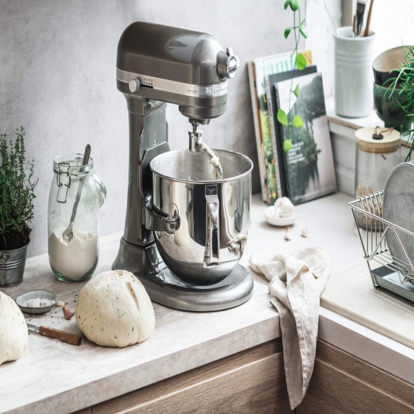 KitchenAid "Artisan" Küchenmaschine (Medaillon Silber) 6,9L