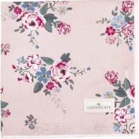 GreenGate Stoffserviette mit Spitze "Inge-Marie" - 40x40 cm (Pale Pink)