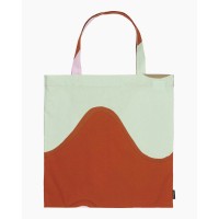 marimekko Tasche "Lokki" - 44 x 43 cm (Rot, Braun, Grün)