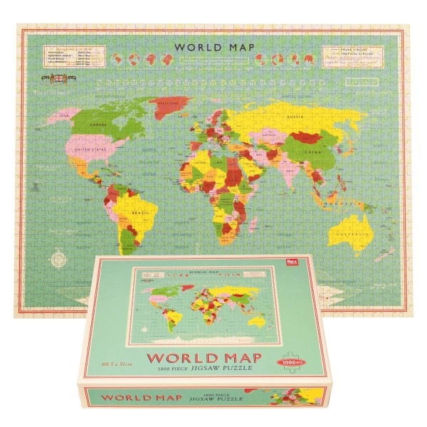 Puzzle "World Map" - 1000 tlg. von Rex LONDON