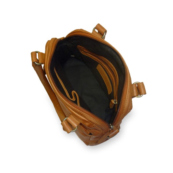 Sticks and Stones Tasche "Orleans Bag" (Yellow Ocher) - Pflanzlich gegerbtes Rindleder