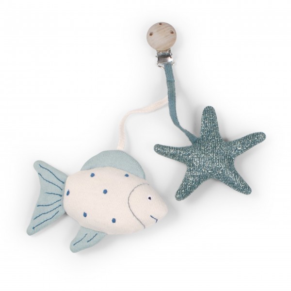 Kinderwagen-Spielzeug "Fisch" (Aqua Sea) von SAGA Copenhagen