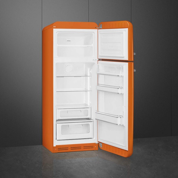 smeg Kühl-/Gefrierkombi "50's Retro Style" FAB30 (Orange) Tür rechts