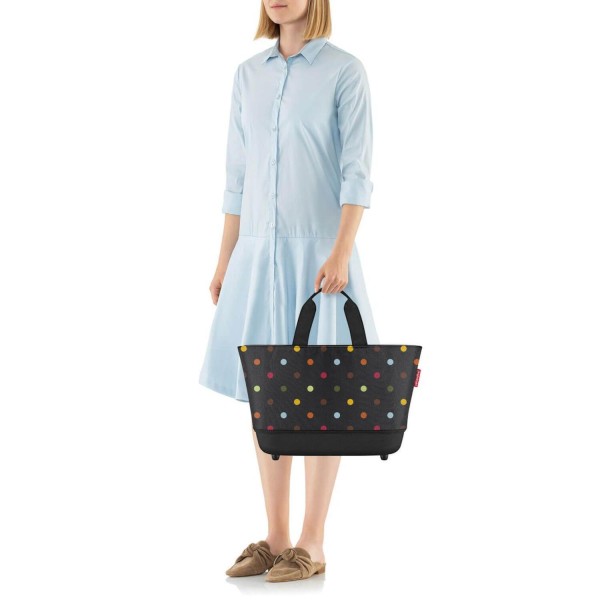 Reisenthel Einkaufstasche/Shoppingbasket "Dots" (Schwarz/Bunt)