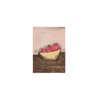 rice Poster "Pomegranate Bowl" - A5 (Bunt)