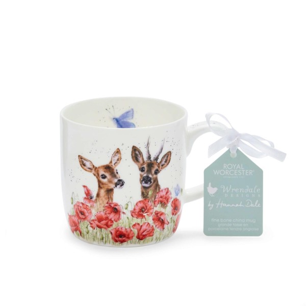 Tasse "Deer to me" - 0,31 l (Weiß) von Wrendale