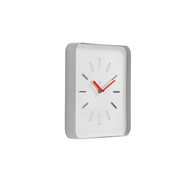 Wanduhr "NICE" (Weiß/Rot) - 25x25cm von SOMPEX