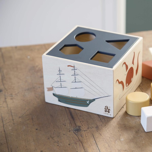 Formensteckspiel aus Holz "Seven Seas" von sebra