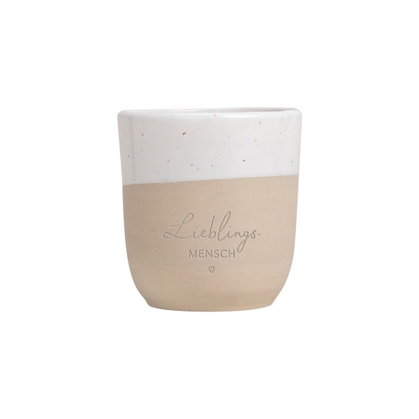 Limitierter Becher "Lieblingsmensch" - 320 ml (Natur) von Eulenschnitt