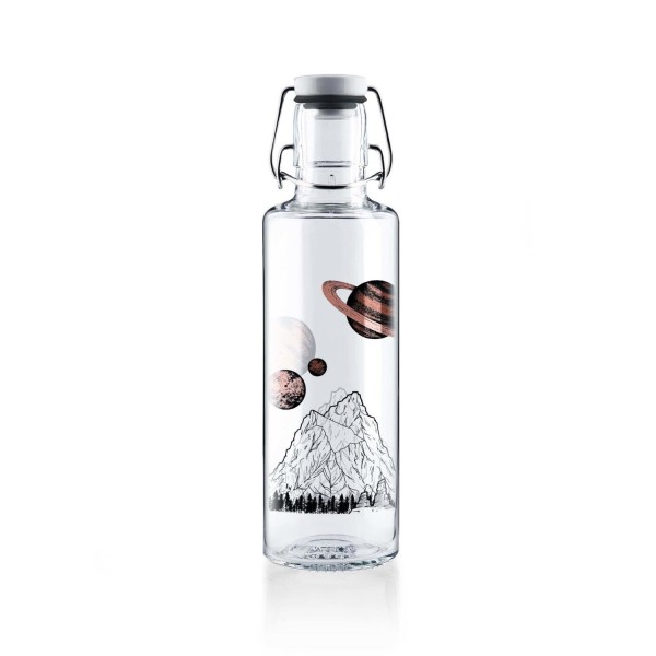 Trinkflasche aus Glas "The sky is not the limit" - 600 ml von Soulbottles