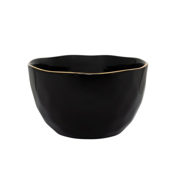 Schale "Good Morning" - ø14cm (Schwarz/Gold) von Urban Nature Culture