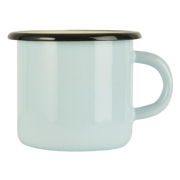 Ib Laursen Tasse aus Emaille (Hellblau/Creme)