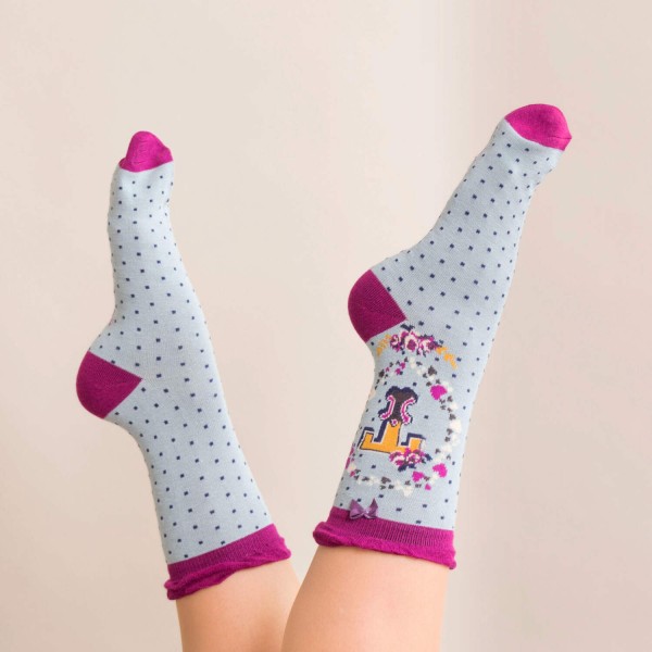 Powder Damen Socken "A-Z" - Buchstabe T