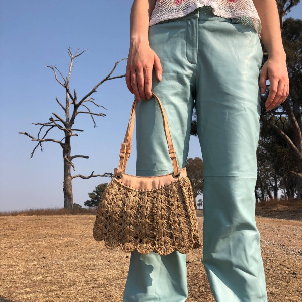 Bast-Tasche "Ruth" (Tea) von CURRY