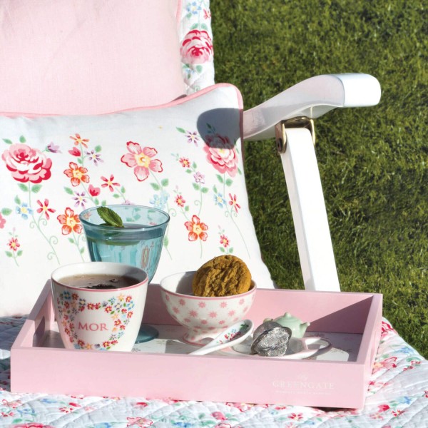 GreenGate Karten und Umschläge im 12er-Set "Columbine Love" - Groß (White)
