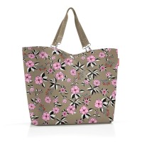 Reisenthel Shopper "Garden Taupe" - XL (Taupe/Rosa)