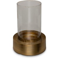 Windlicht "Nubis" - ø 18 cm (Gold) von fleur ami