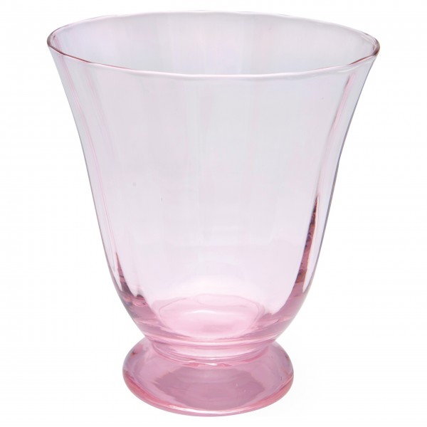 GreenGate Wasserglas (Pink) - mit rundem Fuß