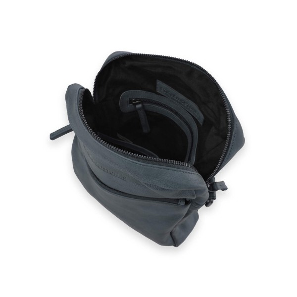 Sticks and Stones Tasche "Orlando" (Slate Blue) - Pflanzlich gegerbtes Rindsleder