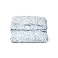 Bettdeckenbezug aus Baumwollsatin "Flower" - 135x200 cm (Weiß/Bunt) von Lexington