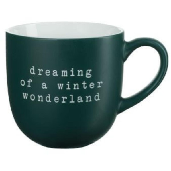 Henkelbecher "winter wonderland" - 350 ml (Grün) von ASA