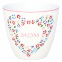 GreenGate Latte Cup "Columbine Mom" (White)