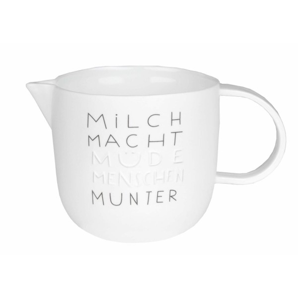 Milchkännchen "DINING - Milch macht..." - 250 ml (Weiß) von räder Design