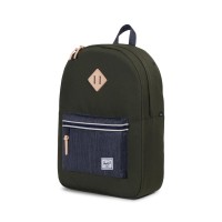 Herschel "Heritage" Rucksack (Dunkelgrn/Jeanslook)
