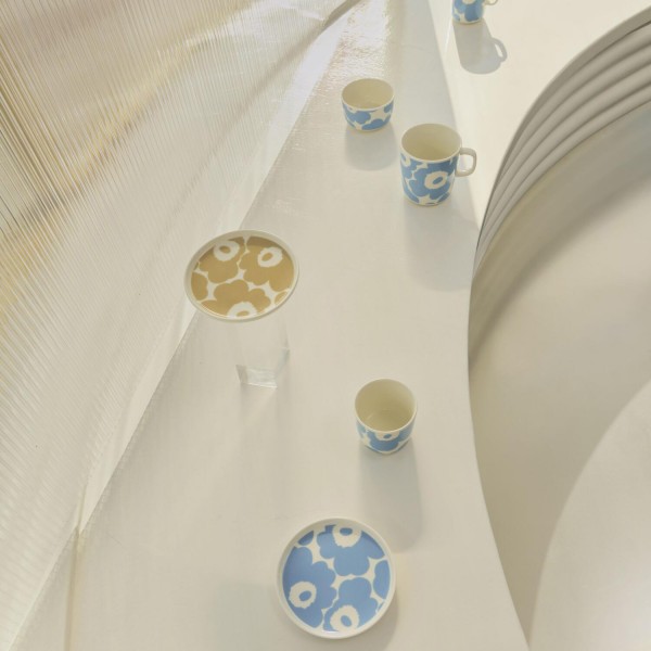 marimekko Kleiner Teller "Unikko" (Weiß/Beige) - 13,5cm