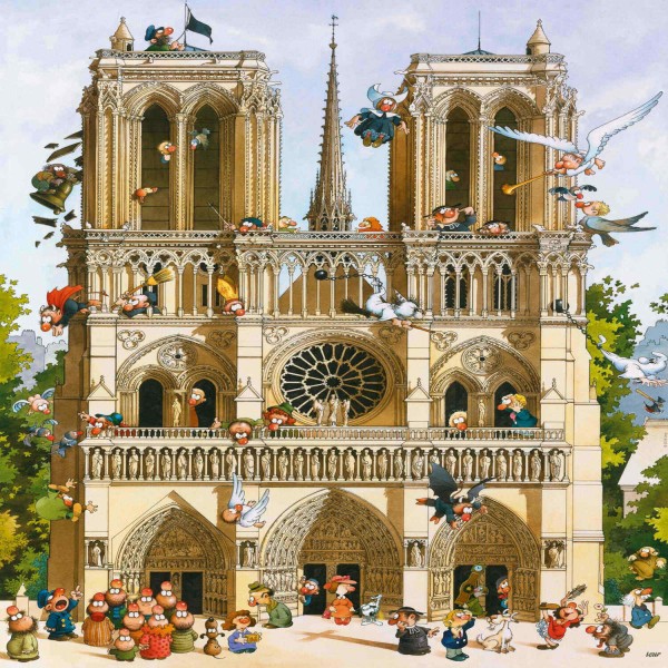 Puzzle "Vive Notre Dame!" - 1000 Teile von HEYE