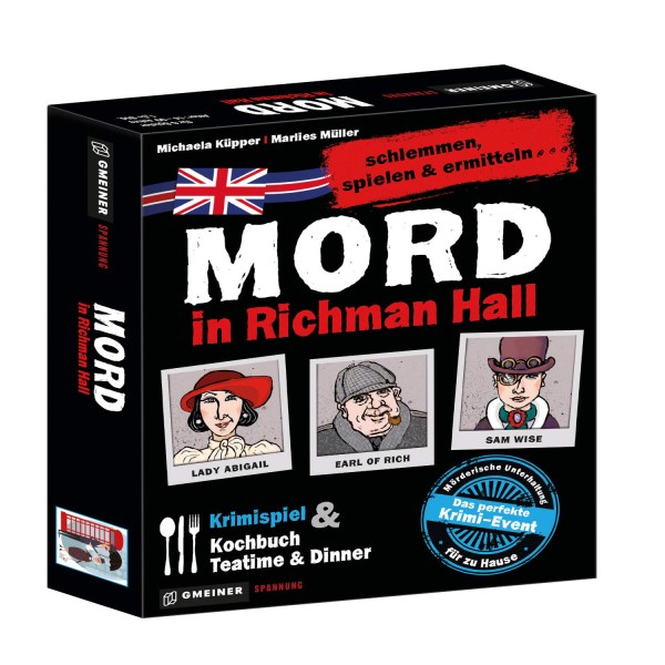 Gesellschaftsspiel "Mord in Richman Hall" von Gmeiner