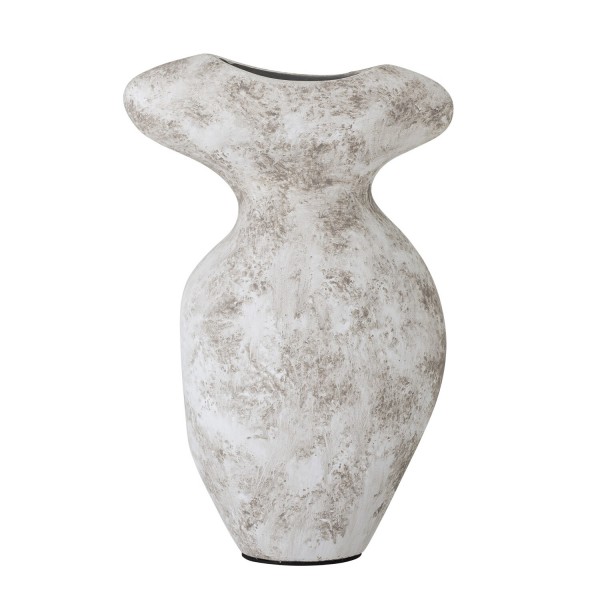 Bloomingville Deko-Vase "Nori" aus Terrakotta - 23 cm (Grau)