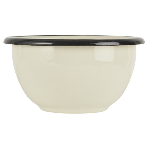 Ib Laursen Schale aus Emaille - ø 10,4 cm (Butter Cream)
