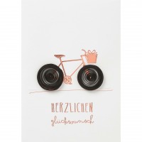 Glückwunschkarte "Herzlichen Glückwunsch" von räder Design
