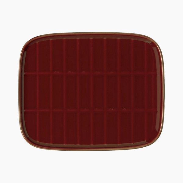 marimekko Teller "Oiva Tiiliskivi" - 15 x 12 cm (Rot)