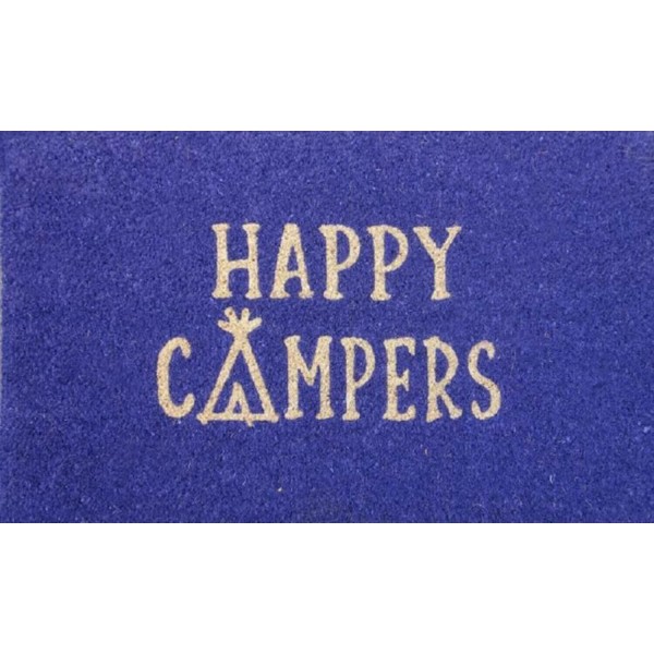 Fußmatte "Happy Campers" - 45 x 75 cm (Blau) von Gift Company
