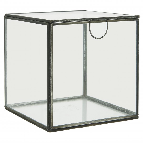 Ib Laursen Glasbox mit Deckel, quadratisch