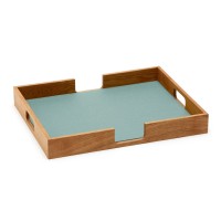 Filz-Tablett "Tray" rechteckig - 47x37x6 cm (Hellblau/Aqua) von HEY-SIGN