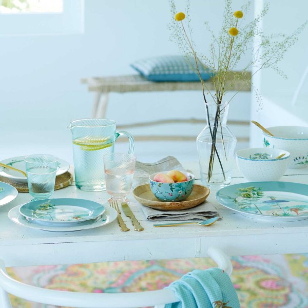 Pip Studio Dessertteller "Jolie Flowers" - 12cm (Mint)