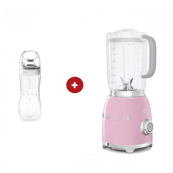 smeg Standmixer mit smeg To-Go Trinkflasche