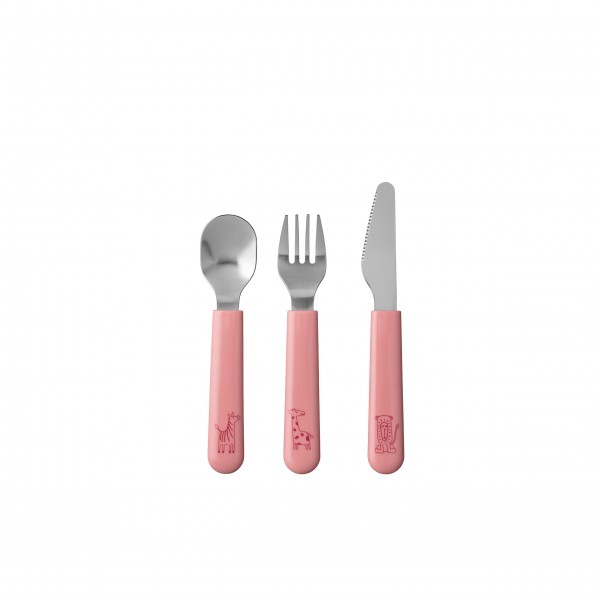 Mepal Kinder-Besteckset "Mio" (Deep Pink) - 3-tlg.