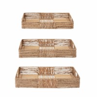 Bloomingville Tablett-Set "Lecia" - 3 tlg. (Natur)