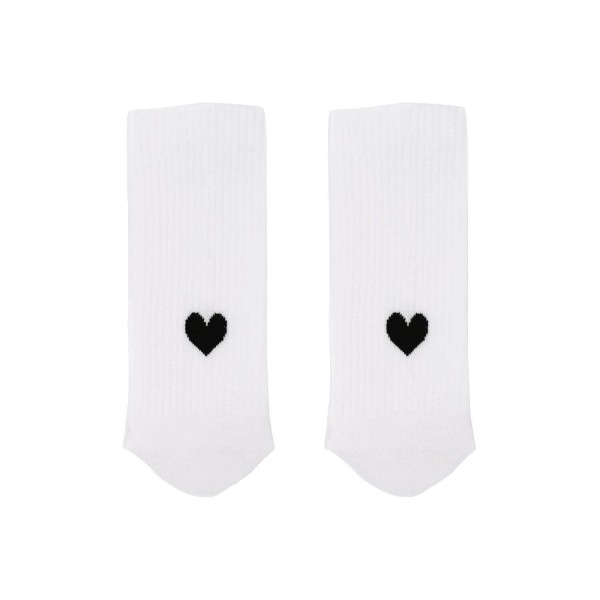 Socken "Herz" (Weiß) von Eulenschnitt