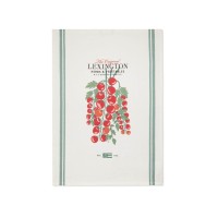 Geschirrtuch aus Bio-Baumwolle "Tomato" - 50x70 cm (Weiß/Grün/Rot) von Lexington
