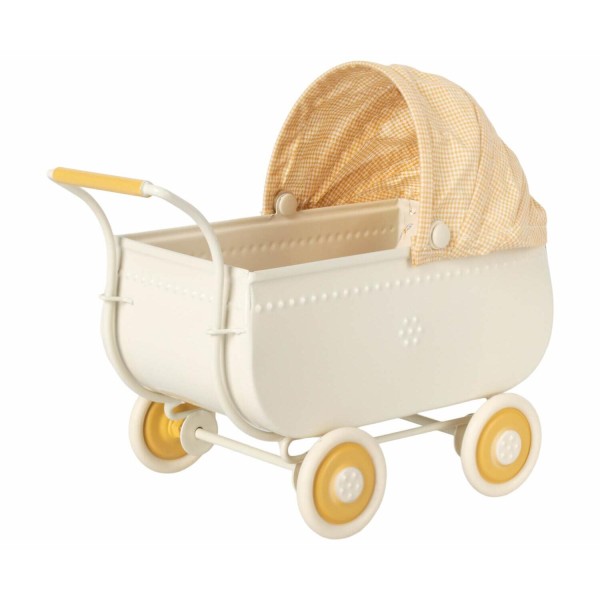Maileg Kinderwagen/Puppenwagen - Micro (Gelb)