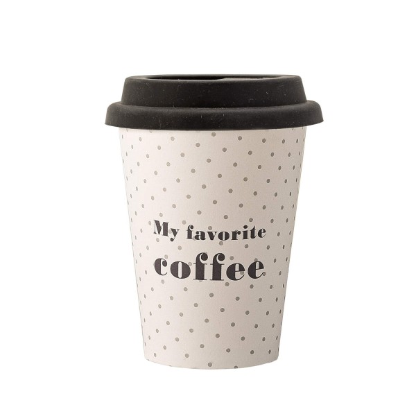 Bloomingville Kaffebecher "ToGo" (Weiß) - 8er-Set