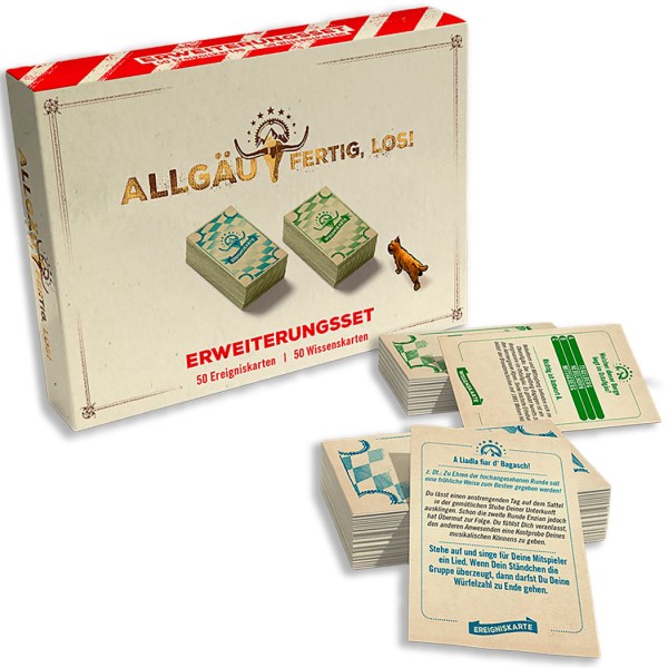Familienspiel "Allgäu, fertig, los!" Erweiterungsset von HUCH!