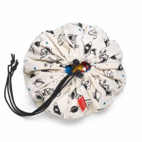 Aufräumsack/Spielzeugtasche "Space" - ø 40 cm (Beige/Bunt) von Play&Go